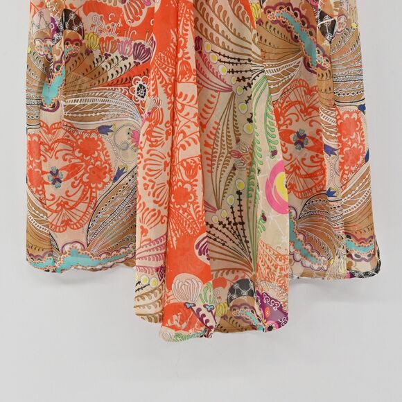 LA FEE MARABOUTEE‎ Top Womens Size 40 Multicolor Printed Sleeveless Tank Blouse - Picture 7 of 11